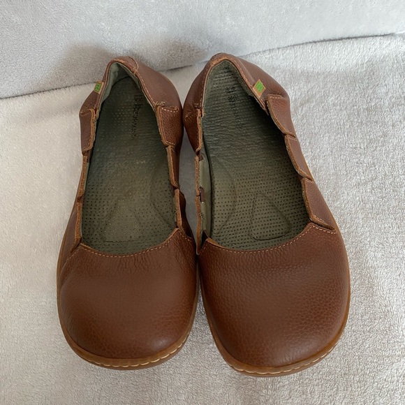 SOLD El Naturalista Women EU 40 US 9 Viajero Slipper Flat Shoe Leather brown - Picture 13 of 16